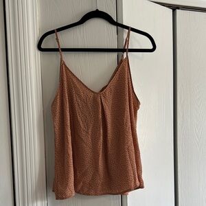 Lush Orange Sleeveless Relaxed Camisole Top